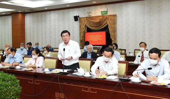 Bí thư Thành ủy TPHCM Nguyễn Văn Nên gặp gỡ cán bộ cao cấp nghỉ hưu trên địa bàn TPHCM ảnh 3