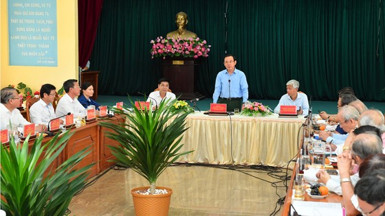 Bí thư Thành ủy TPHCM Nguyễn Văn Nên khảo sát thực tế tại huyện Cần Giờ ảnh 5