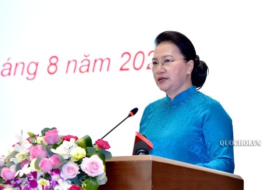 Chủ tịch Quốc hội Nguyễn Thị Kim Ngân tham dự Lễ trao Huân chương Lao động cho lãnh đạo Quốc hội ảnh 4