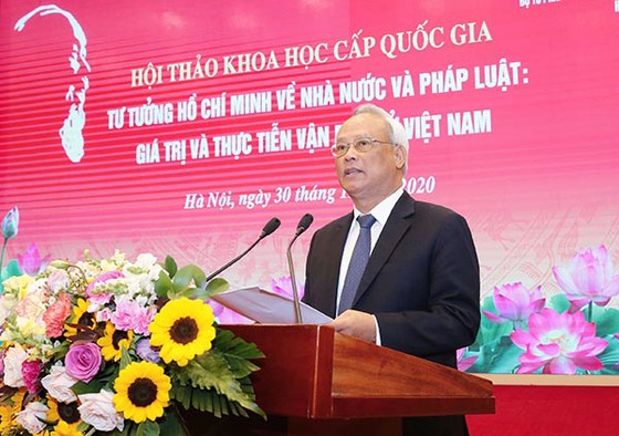 Hội thảo khoa học 'Tư tưởng Hồ Chí Minh về Nhà nước và pháp luật: Giá trị và thực tiễn vận dụng ở Việt Nam' ảnh 2