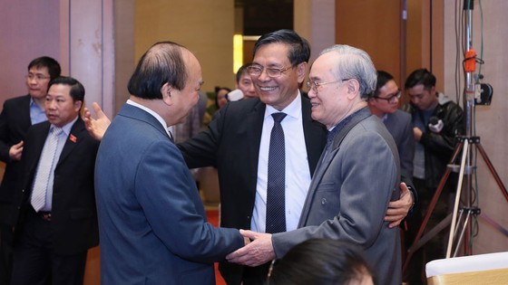 Tổng Bí thư, Chủ tịch nước Nguyễn Phú Trọng tham dự gặp mặt đại biểu Quốc hội qua các thời kỳ ảnh 2
