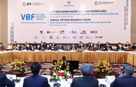 Thủ tướng Chính phủ Phạm Minh Chính tham dự phiên cấp cao Diễn đàn Doanh nghiệp Việt Nam ảnh 1