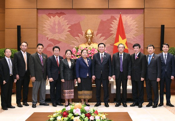  Chủ tịch Quốc hội Vương Đình Huệ tiếp Đoàn đại biểu cấp cao Ban Tổ chức Trung ương Đảng Nhân dân Cách mạng Lào ảnh 1