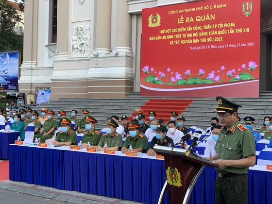 TPHCM ra quân đợt cao điểm tấn công trấn áp tội phạm đảm bảo an ninh trật tự ảnh 1