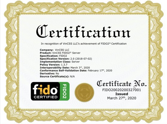 Vingroup đạt chuẩn FIDO2 thứ hai cho sản phẩm máy chủ xác thực mạnh ảnh 1
