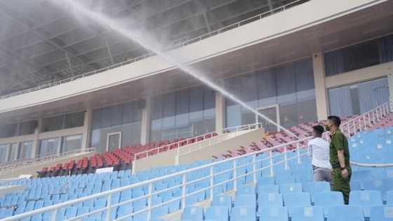 Kiểm tra phòng cháy trước trận chung kết bóng đá nam SEA Games 31 ảnh 1
