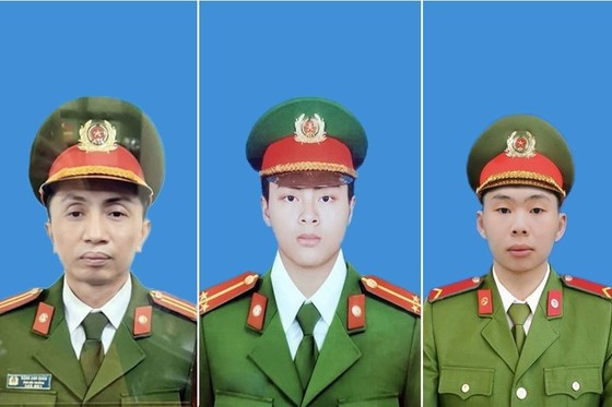 Ngày 5-8, Công an TP Hà Nội tổ chức lễ tang 3 cán bộ, chiến sĩ hy sinh khi tham gia chữa cháy ảnh 1