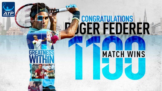 Federer thắng trận thứ 1.100 ảnh 1