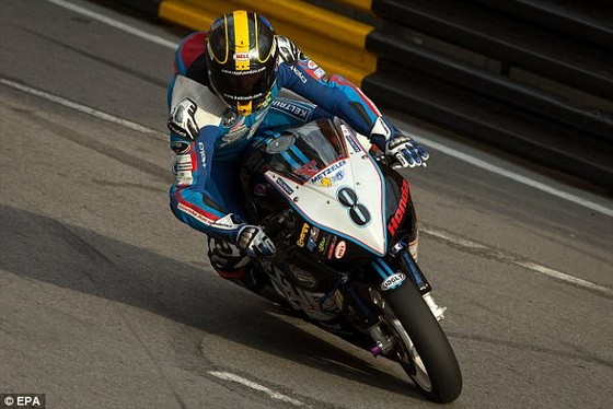 Daniel Hegarty trên đường đua tại Macau