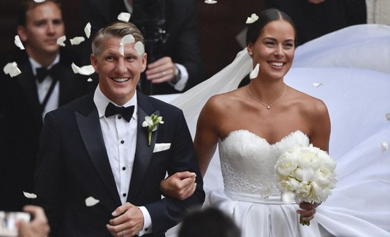 Ana Ivanovic và Bastian Schweinsteiger ở lễ cưới tại Venice
