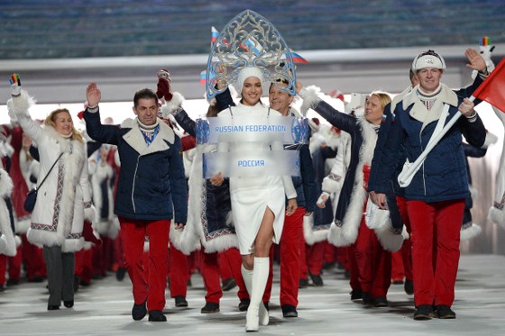 Đoàn VĐV Nga tham dự Olympic mùa Đông Sochi 2014