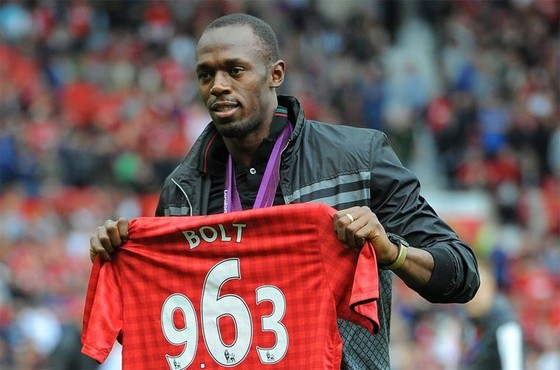 Usain Bolt rất say mê Quỷ đỏ thành Manchester