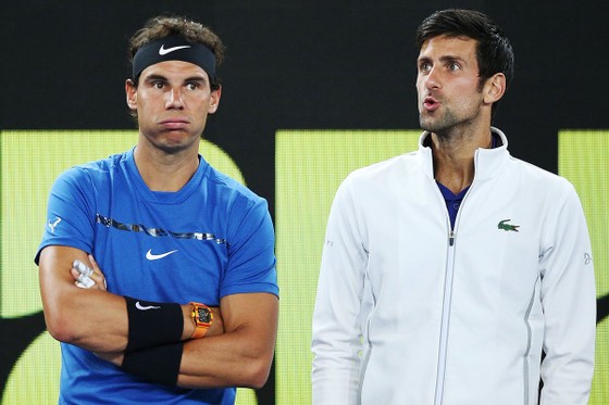 Nadal (trái) rút lui, Djokovic tránh phải "tương tàn" với Federer từ quá sớm