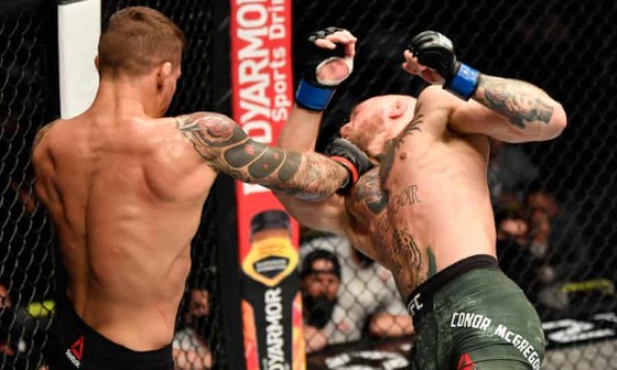 UFC 257: Mặt đối mặt - chiêu chiết chiêu - quyền đọ quyền, Poirier đấm gục McGregor ảnh 1