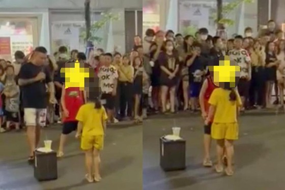 Làm rõ việc đưa hai cháu nhỏ 'ghép đôi' trên phố đi bộ ảnh 1