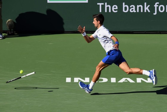 Djokovic - người một nơi, vợt một nẻo, bị loại khỏi Indian Wells