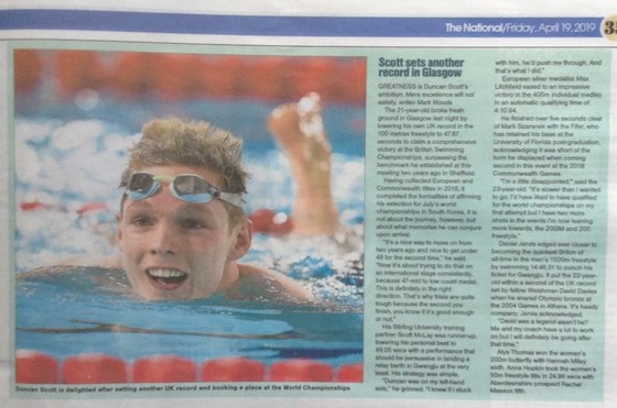 Bơi lội: Phá KLQG cự ly 100 mét tự do, Scott nhắm đến huy chương ở giải VĐTG ảnh 1