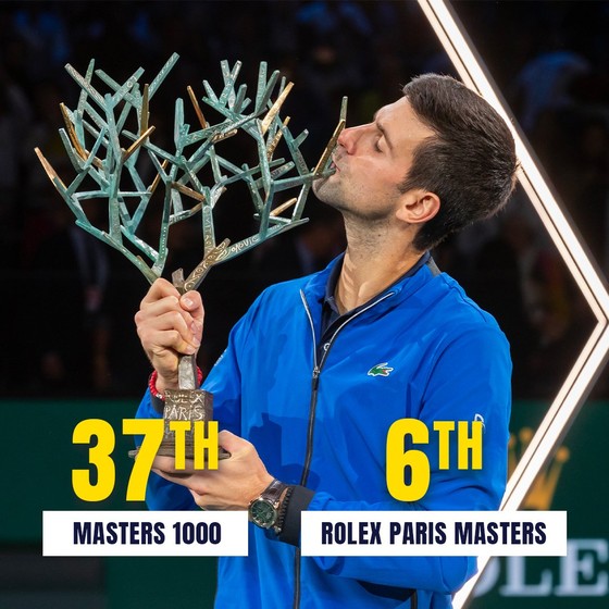 Medvedev đăng quang Paris Masters lần thứ 6