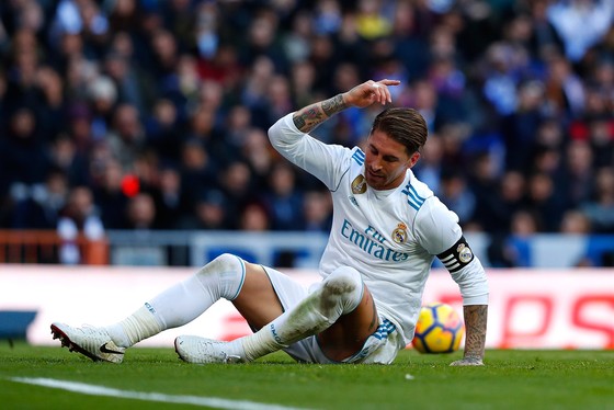 Nỗi thất vọng của Sergio Ramos. Ảnh: Getty Images.