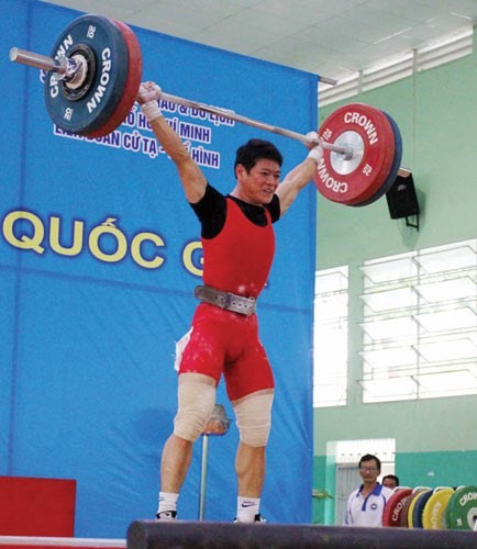Kim Tuấn vẫn là nhà vô địch hạng 56kg thi đấu toàn quốc. Ảnh: N.NHÂN