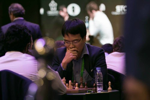 Quang Liêm vừa dự giải cờ nhanh, cờ chớp VĐTG 2017. Nguồn: FIDE