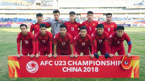 Đội U23 Việt Nam đã chơi quả cảm trước U23 Iraq qua đó chiến thắng, lọt vào bán kết. Ảnh: VFF