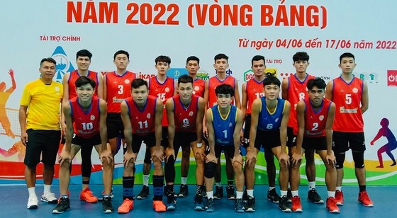 Đội nam Sanna Khánh Hòa đã giành quyền vào vòng chung kết giải hạng A 2022 sau lượt đấu cuối. Ảnh: T.THIÊN