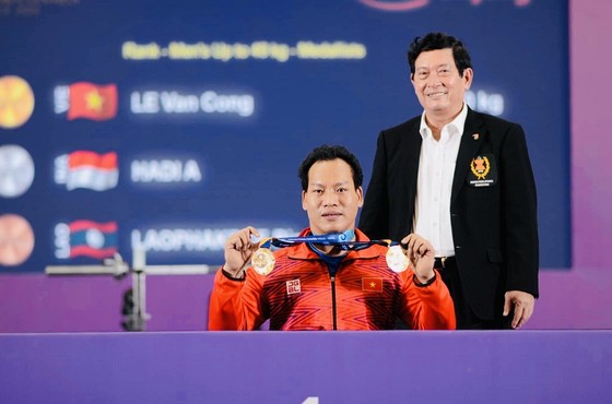 Lê Văn Công đã thi đấu thành công tại ASEAN Para Games năm nay. Ảnh: PT.DƯƠNG