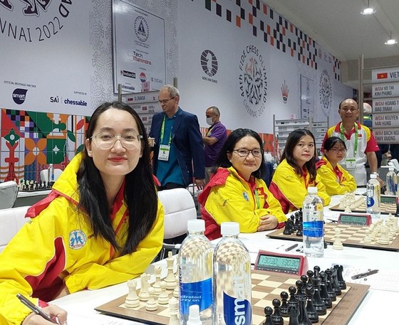 Đội cờ vua nữ Việt Nam sẽ gặp đội cờ nữ Albania tại ván 11 của giải. Ảnh: A.THƯ