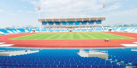 Sân vận động Quốc gia Mỹ Đình là nơi đã tổ chức các nội dung môn điền kinh tại SEA Games 31. Ảnh: MINH HOÀNG