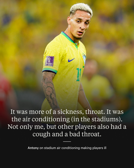 Điều hòa trong sân vận động khiến nhiều cầu thủ Brazil bị ốm - Ảnh 2.
