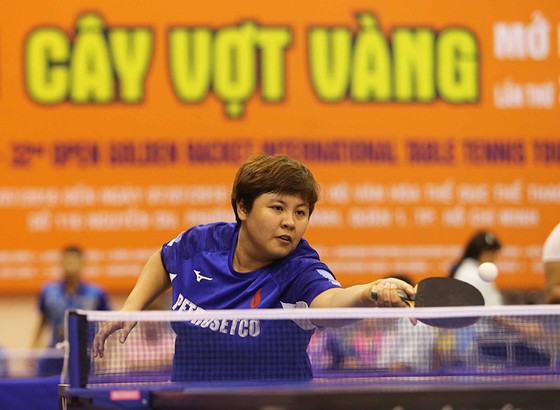 Tay vợt Mai Hoàng Mỹ Trang tại giải Câ vợt vàng năm nay