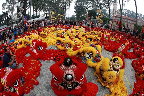 108  lân đồng diễn lập kỷ lục Guinness Việt Nam  ảnh 3