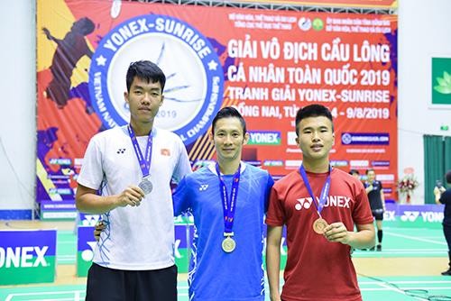 Hình ảnh đăng quang của Nguyễn Tiến Minh tại giải vô địch cá nhân toàn quốc 2019. Ảnh: Trung Hồ