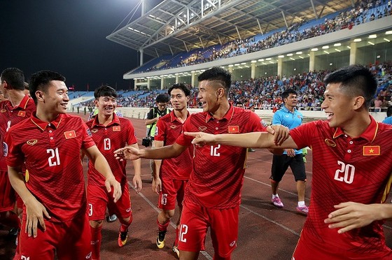 Đội tuyển Việt Nam giành vé tham dự VCK Asian Cup 2019. (ảnh: MINH HOÀNG)