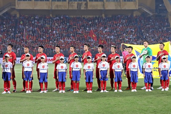 Đội tuyển Việt Nam giành ngôi đầu bảng A. Ảnh: MINH HOÀNG