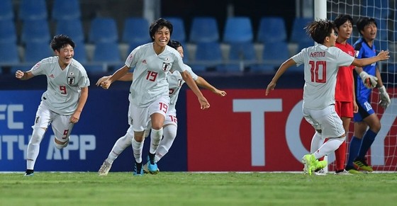 U19 nữ Nhật Bản đăng quang sau chiến thắng trước CHDCND Triều Tiên. Ảnh: AFC