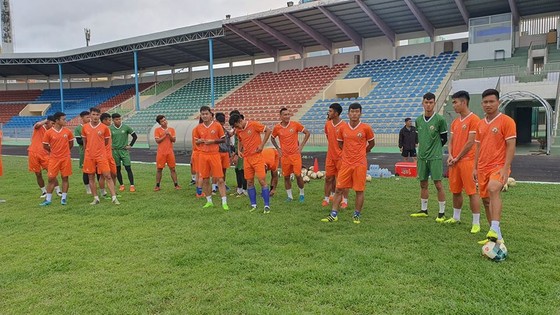 Các cầu thủ Bình Định sẵn sàng cho mùa giải mới