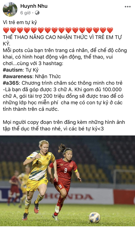 Cầu thủ bóng đá Việt Nam hành động vì trẻ em tự kỷ ảnh 1