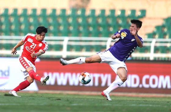CLB Hà Nội đã vượt qua CLB TPHCM ở trận tranh Siêu Cúp  2019 hồi đầu mùa. Ảnh: DŨNG PHƯƠNG