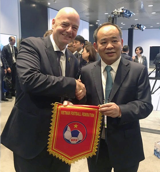 Chủ tịch FIFA gởi thư chúc mừng chủ tịch VFF Lê Khánh Hải ảnh 1