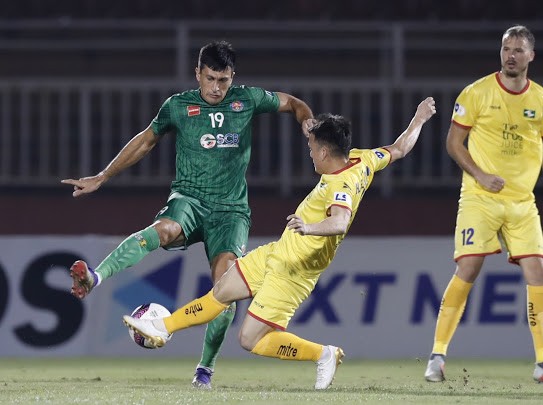 Đỗ Merlo tiếp tục lập công cho Sài Gòn FC. Ảnh: DŨNG PHƯƠNG 