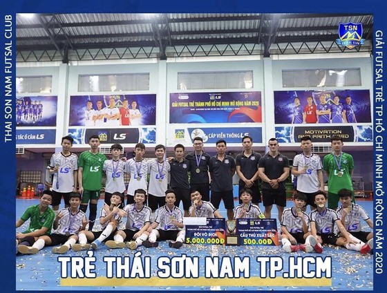 Đội trẻ Thái Sơn Nam đang là ĐKVĐ giải futsal trẻ TPHCM