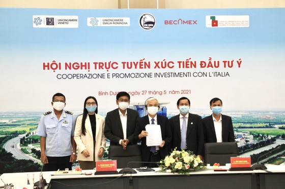 Becamex IDC tổ chức Hội nghị trực tuyến xúc tiến đầu tư Italia tại Bình Dương ảnh 1
