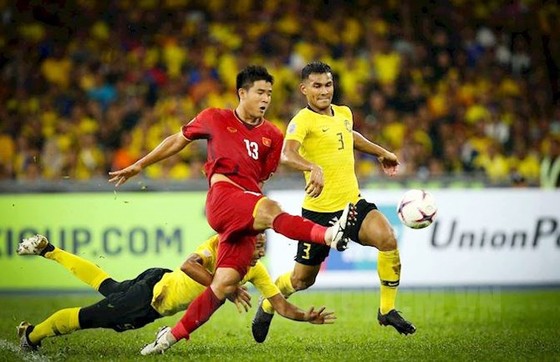Trận thắng 1-0 của Việt Nam trước Malaysia ở lượt đi. Ảnh: H.T