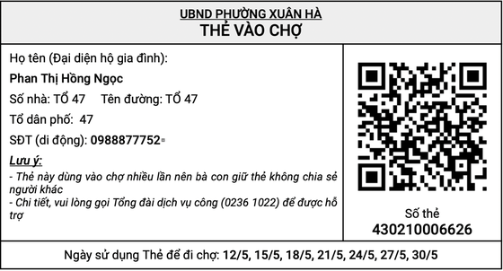 Đà Nẵng: Thí điểm ứng dụng thẻ vào chợ QR-Code từ ngày 24-5 tại 5 phường ảnh 1