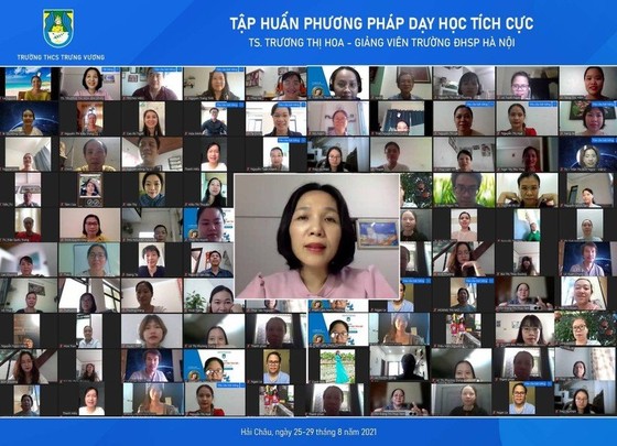 Tập huấn giáo viên trực tuyến do Trường THCS Trưng Vương tổ chức