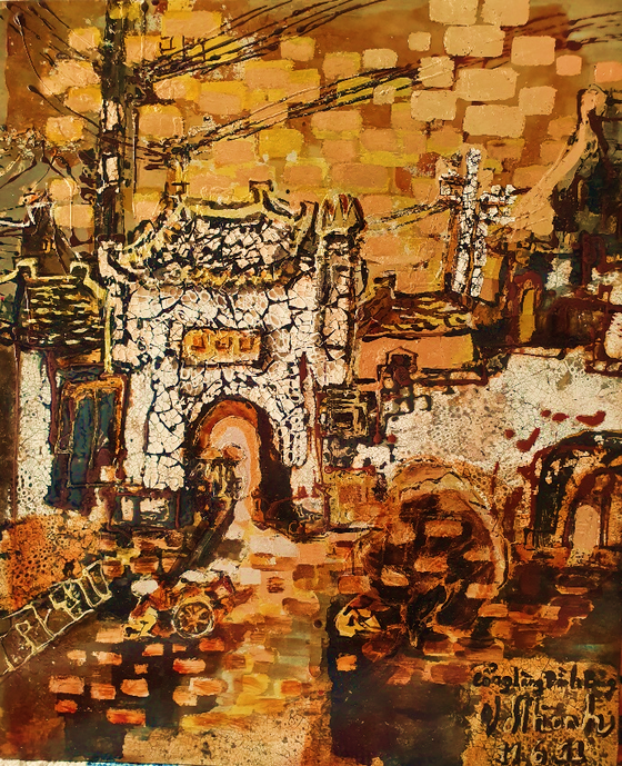 Triển lãm tranh 'Memories of home land'- 'Kỷ niệm hương quê' của họa sĩ Văn Dương Thành  ảnh 3