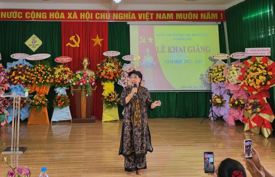 Trung tâm Nuôi dạy trẻ khuyết tật Võ Hồng Sơn khai giảng năm học mới 2022-2023  ảnh 1