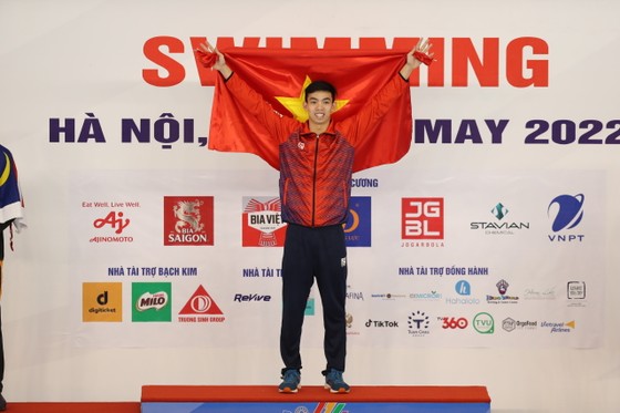 VĐV xuất sắc Nguyễn Huy Hoàng giành 5 HCV tại SEA Games 31.​​​​​ Ảnh: DŨNG PHƯƠNG